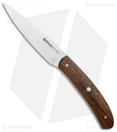 Boker Anso Pure CPM 3.8" Paring Kitchen Knife Oak Wood 3 Boker Anso Pure CPM 3.8" Paring Kitchen Knife Oak Wood