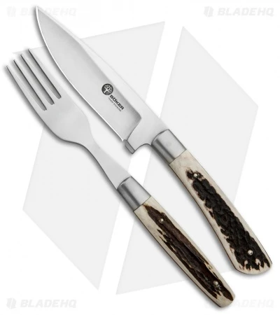 Boker Arbolito Stag Steak Knife Dinner Set 03BA5717H (12 Piece Set) 4 Boker Arbolito Stag Steak Knife Dinner Set 03BA5717H (12 Piece Set) - Image 2