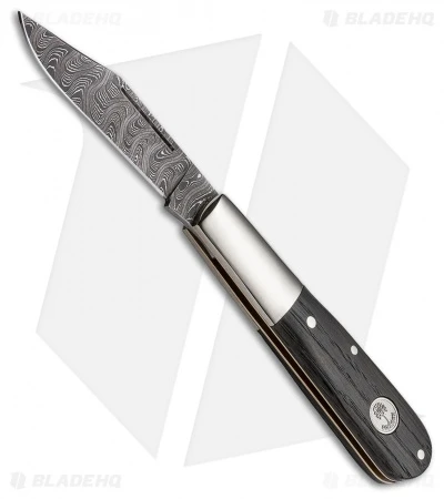 Boker Barlow Classic Damascus Pocket Knife 3.25" Bog Oak (100600) 3 Boker Barlow Classic Damascus Pocket Knife 3.25" Bog Oak (100600)