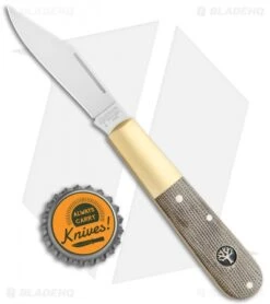 Boker Barlow Expedition 3.25" Traditional Pocket Knife Green Micarta Brass 9 Boker Barlow Expedition 3.25" Traditional Pocket Knife Green Micarta Brass -Knief Weapon Boker Barlow Expedition 112941 BHQ 118351 jr bottlecap