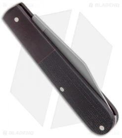 Boker Barlow Integral Pocket Slip Joint Knife Black Canvas Micarta (3.25" Satin) -Knief Weapon Boker Barlow Integral Pocket Knife Micarta SW 111943 BHQ 120617 jr side