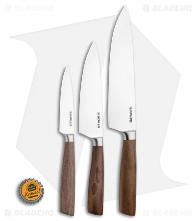 Boker Core 3-Piece Kitchen Knife Set Walnut Wood 10 Boker Core 3-Piece Kitchen Knife Set Walnut Wood - Image 8