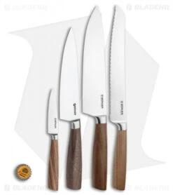 Boker Core 5-Piece Kitchen Knife Set Walnut Wood W/ Freedom Rod Block -Knief Weapon Boker Core Set Square 130775SET BHQ 116546 jr bottlecap