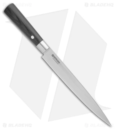 Boker Damascus Black 9" Carving Kitchen Knife Pakka Wood 4 Boker Damascus Black 9" Carving Kitchen Knife Pakka Wood - Image 2