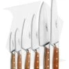 Boker Forge Wood 7-Piece Kitchen Knife Set Maple Wood W/ Wooden Block -Knief Weapon Boker Forge Wood 7 Piece Kitchen Knife Set Maple Wood Wooden Block BHQ 116577 jr