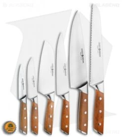 Boker Forge Wood 7-Piece Kitchen Knife Set Maple Wood W/ Wooden Block -Knief Weapon Boker Forge Wood 7 Piece Kitchen Knife Set Maple Wood Wooden Block BHQ 116577 jr bottlecap