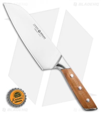 Boker Forge Wood 6.5" Santoku Kitchen Knife Maple Wood 5 Boker Forge Wood 6.5" Santoku Kitchen Knife Maple Wood - Image 3