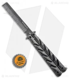 Boker Magnum Balicomb Butterfly Trainer Black Stonewash (3.88" Comb) -Knief Weapon Boker Magnum Balicomb Butterfly Trainer Comb BHQ 94433 ns bottlecap