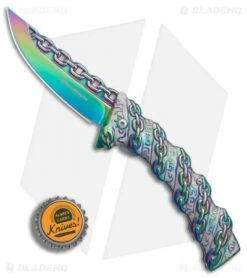 Boker Magnum Chained Rainbow Spring Assisted Knife (3.375" Spectrum) 01MB635 -Knief Weapon Boker Magnum Chained Rainbow BHQ 80865 er bottlecap
