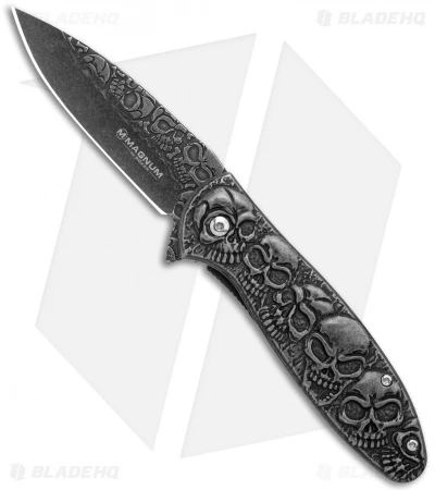 Boker Magnum Dia De Los Muertos Spring Assist Knife (3.3" Smokewash) 01SC519 3 Boker Magnum Dia De Los Muertos Spring Assist Knife (3.3" Smokewash) 01SC519