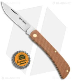 Boker Magnum Rangebuster Slip Joint Knife Brown Micarta (3" Satin) 01RY143 9 Boker Magnum Rangebuster Slip Joint Knife Brown Micarta (3" Satin) 01RY143 -Knief Weapon Boker Magnum Rangebuster Natural Micarta 01RY143 BHQ 136271 jr bottlecap