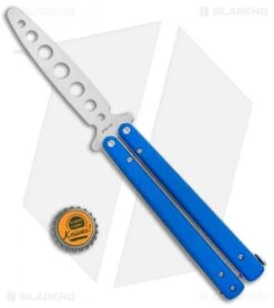 Boker Plus Balisong Trainer Butterfly Knife Blue G-10 (4" Satin) -Knief Weapon Boker Plus Balisong Trainer Blue G 10 Satin 01BO714SOI BHQ 99635 jr bottlecap