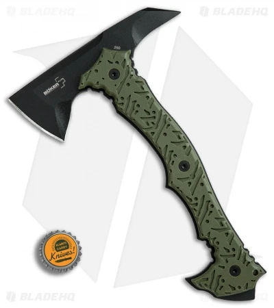 Boker Plus Chicken Hawk 9" Tomahawk Axe OD Green G-10 / SK5 Steel 09BO114 5 Boker Plus Chicken Hawk 9" Tomahawk Axe OD Green G-10 / SK5 Steel 09BO114 - Image 4