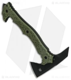 Boker Plus Chicken Hawk 9" Tomahawk Axe OD Green G-10 / SK5 Steel 09BO114 6 Boker Plus Chicken Hawk 9" Tomahawk Axe OD Green G-10 / SK5 Steel 09BO114 -Knief Weapon Boker Plus Chicken Hawk 9in tomahawk axe OD Green G10 BHQ 52388 er side