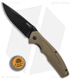 Boker Plus Gemini NGA Spring Assisted Knife Coyote (3.5" Black) 01BO501 9 Boker Plus Gemini NGA Spring Assisted Knife Coyote (3.5" Black) 01BO501 -Knief Weapon Boker Plus Gemini NGA Coyote black BHQ 80766 er bottlecap