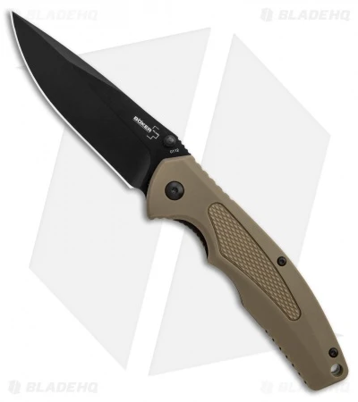 Boker Plus Gemini NGA Spring Assisted Knife Coyote (3.5" Black) 01BO501 3 Boker Plus Gemini NGA Spring Assisted Knife Coyote (3.5" Black) 01BO501
