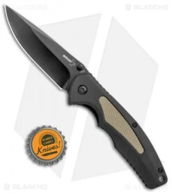 Boker Plus Gemini NGA Spring Assisted Knife Black/Coyote (3.5" Black) 01BO505 -Knief Weapon Boker Plus Gemini NGA SA Black Coyote Black 01BO505 BHQ 105722 jr bottlecap
