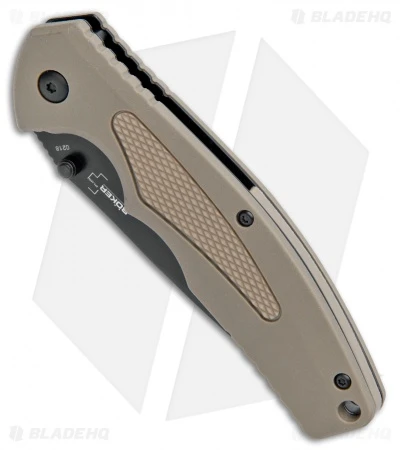 Boker Plus Gemini NGA Spring Assisted Knife Coyote Brown (3.5" Black) 01BO504 4 Boker Plus Gemini NGA Spring Assisted Knife Coyote Brown (3.5" Black) 01BO504 - Image 2