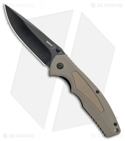 Boker Plus Gemini NGA Spring Assisted Knife Coyote Brown (3.5" Black) 01BO504 3 Boker Plus Gemini NGA Spring Assisted Knife Coyote Brown (3.5" Black) 01BO504