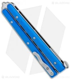 Boker Plus Mini Balisong Trainer Blue G-10 (3.25" Satin) 01BO716SOI 9 Boker Plus Mini Balisong Trainer Blue G-10 (3.25" Satin) 01BO716SOI -Knief Weapon Boker Plus Mini Balisong Trainer Blue G 10 Satin 01BO716SOI BHQ 99640 jr side
