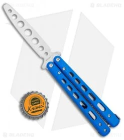 Boker Plus Mini Balisong Trainer Blue G-10 (3.25" Satin) 01BO715SOI 9 Boker Plus Mini Balisong Trainer Blue G-10 (3.25" Satin) 01BO715SOI -Knief Weapon Boker Plus Mini Balisong Trainer Blue Holes G 10 Satin 01BO715SOI BHQ 99636 jr bottlecap