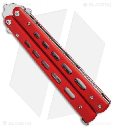 Boker Plus Balisong Trainer Butterfly Knife Red G-10 (4" Satin) 01BO712 5 Boker Plus Balisong Trainer Butterfly Knife Red G-10 (4" Satin) 01BO712 - Image 3