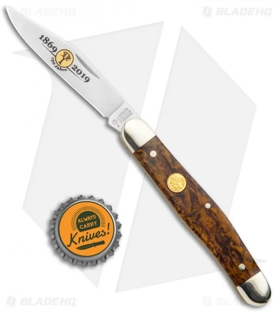 Boker Stockman 150th Anniversary Edition Pocket Knife Curly Birch Wood 115985 6 Boker Stockman 150th Anniversary Edition Pocket Knife Curly Birch Wood 115985 - Image 4