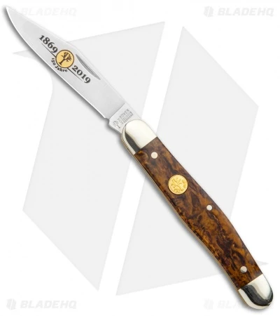 Boker Stockman 150th Anniversary Edition Pocket Knife Curly Birch Wood 115985 3 Boker Stockman 150th Anniversary Edition Pocket Knife Curly Birch Wood 115985