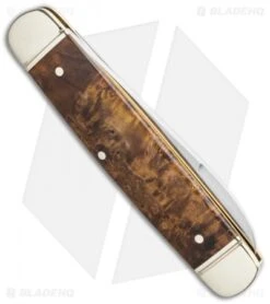Boker Cattle Knife 4.5" Pocket Knife Curly Birch -Knief Weapon Boker Traditional Cattle Knife 4.45in Curly Birch 110910 BHQ 111599 LS Side