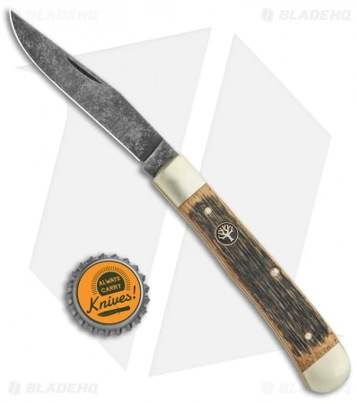 Boker Uno Trapper Pocket Knife Castle Wood (4.125" Acid Wash) 113004 6 Boker Uno Trapper Pocket Knife Castle Wood (4.125" Acid Wash) 113004 - Image 4