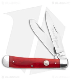 Boker Trapper Traditional Pocket Knife Smooth Red Bone (3.2" Satin)