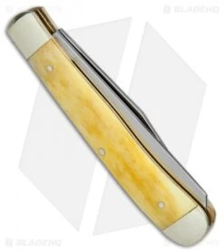 Boker Trapper Pocket Knife 4.25" Yellow Bone 110731 8 Boker Trapper Pocket Knife 4.25" Yellow Bone 110731 -Knief Weapon Boker Trapper Yellow Bone BO110731 BHQ 40074 jr side