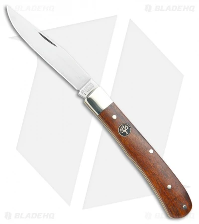 Boker Uno Trapper Pocket Knife Brown Desert Ironwood (4" Satin) 112565 3 Boker Uno Trapper Pocket Knife Brown Desert Ironwood (4" Satin) 112565