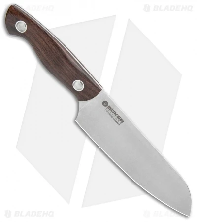 Boker Vox Saga 6.25" Santoku Kitchen Knife Grenadill Wood 4 Boker Vox Saga 6.25" Santoku Kitchen Knife Grenadill Wood - Image 2