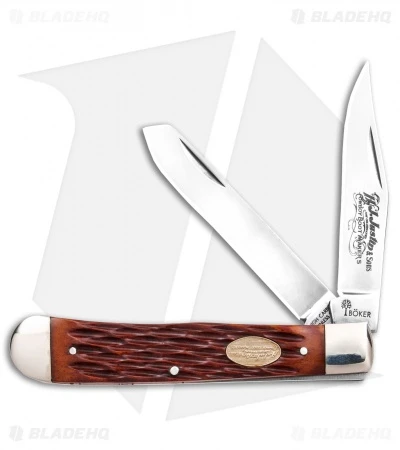 Boker H.J. Justin & Sons Trapper Knife 4" Jigged Bone 3 Boker H.J. Justin & Sons Trapper Knife 4" Jigged Bone