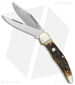 Boker Folding Hunter Pocket Knife 5.25" Stag 112020HH